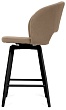 стул Мишель полубарный нога черная 600 360F47 (Т184 кофе с молоком)