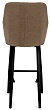 Стул Кампари отстрочка барный нога черная H700  (Т184 кофе с молокм)