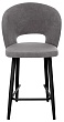 стул Мишель полубарный нога черная 600 (Т180 светло-серый)