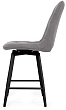 стул Бакарди нога черная полубарная H600 360F47 (Т180 светло-серый)