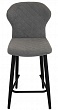 стул Марио ПОЛУБАРНЫЙ нога черная 600 (Т180 светло-серый)