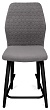 стул Кальяри полубарный-мини нога черная h500 (Т180 светло-серый)